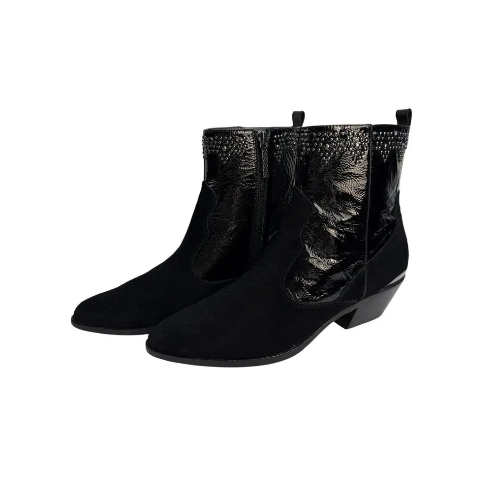 Donald J Pliner Jessiespol Western Couture Collection Ankle Boots‎ Leather 7.5 - Picture 2 of 13